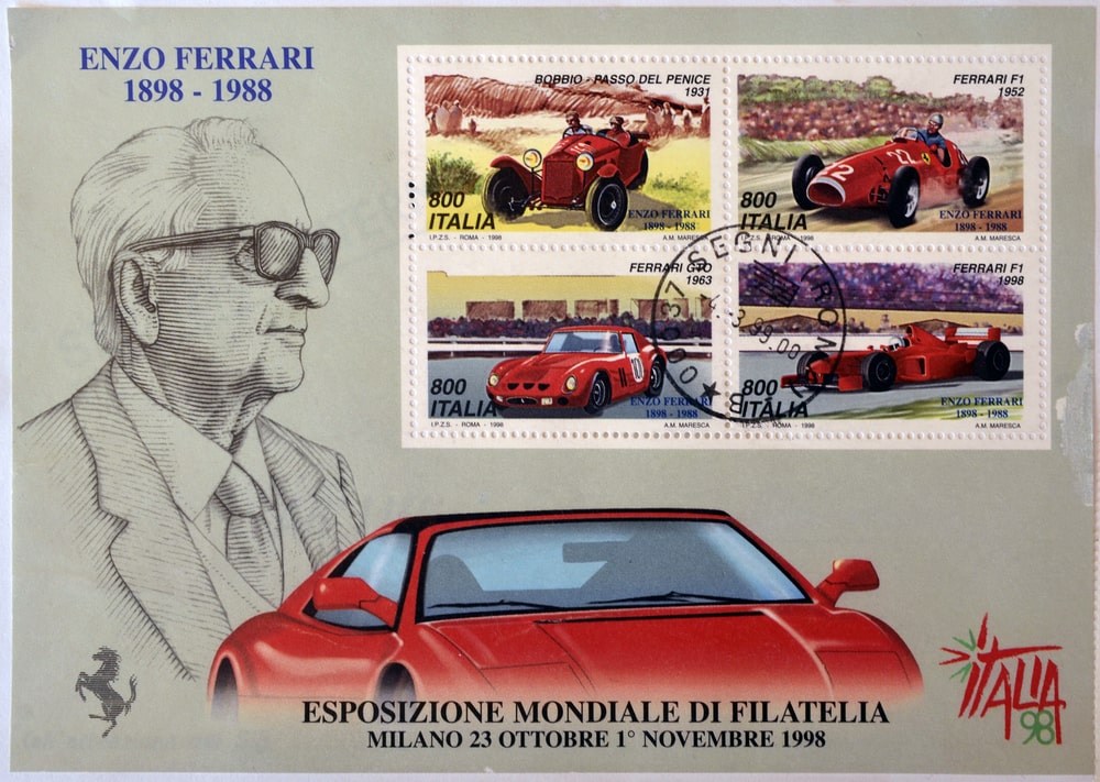 Briefmarke Enzo Ferrari 1998